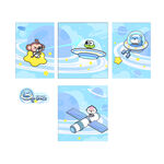 卡通飞行主题图案设计