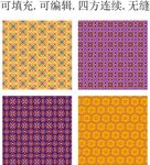 艳丽民族风图案   阿拉伯花纹