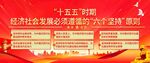 十五五六个坚持展板