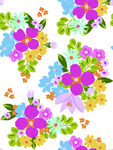 多彩花卉图案背景