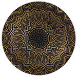 圆形曼陀罗花纹图案设计