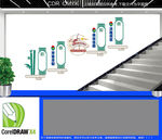 酒文化楼梯宣传