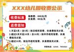 幼儿园收费公示