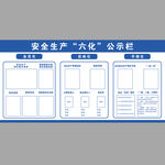 安全生产六化公示板