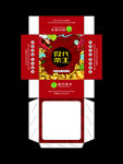 喜庆新年礼盒包装设计 抽纸