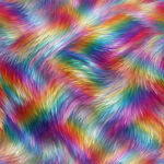 七彩绚丽毛发纹理