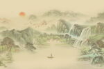 新中式意境山水画