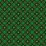 深绿底金色线条几何图案