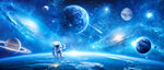 外太空漩涡宇宙星空银河星球背景