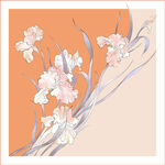 手绘鸢尾花插画