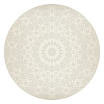 圆形浅色花纹地毯图案