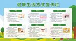 健康生活方式展板宣传栏