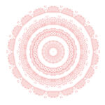 粉色圆形花纹装饰图案