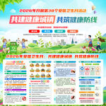 爱国卫生月展板