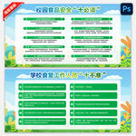 校园食品安全十必须展板