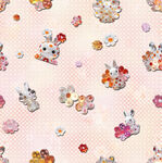 数码印花 兔子 卡通 