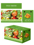 铁皮草莓西红柿水果礼盒包装设计