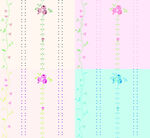 多彩花卉图案背景纹理