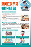 痛风性关节炎知识科普海报