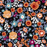 多彩花卉图案背景设计