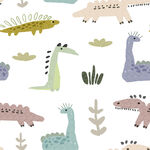 可爱卡通恐龙图案背景