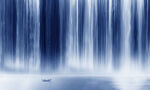 流水生财瀑布山水幕墙
