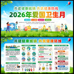 2026爱国卫生月展板