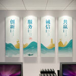 企业文化展板 企业文化装饰画
