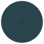 圆形墨绿色几何装饰图案