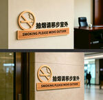 禁止吸烟 抽烟请移步室外