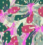 多彩花卉图案背景设计