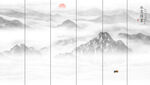 新中式水墨山水图
