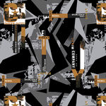 几何迷彩字母涂鸦