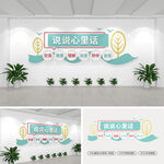 说说心里话文化墙