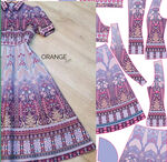 紫色民族风服饰图案设计