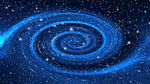 梦幻蓝色旋涡星空