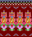 藏族路引包柱子画面设计