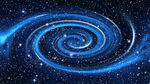 蓝色星空旋涡