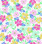 缤纷花卉图案 清新又可爱