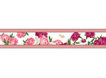 粉色花卉图案装饰带