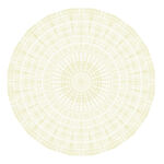 圆形米黄色几何图案地毯