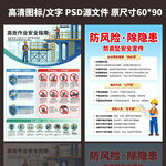 防风险除隐患安全宣传高空海报