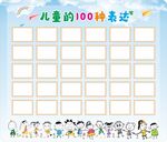 儿童100种表达空白模板