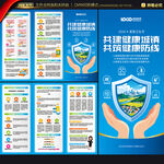 爱国卫生月知识科普三折页
