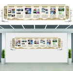 企业荣誉展示墙效果图