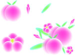 粉色桃花花卉插画元素