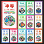 核心价值观展板