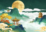 国风山景
