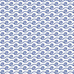 蓝白海浪纹几何图案背景