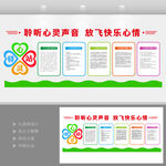 心理辅导室文化墙心灵驿站文化墙